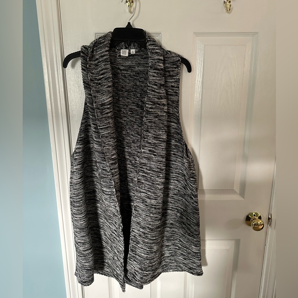 Black and white Shawl cardigan